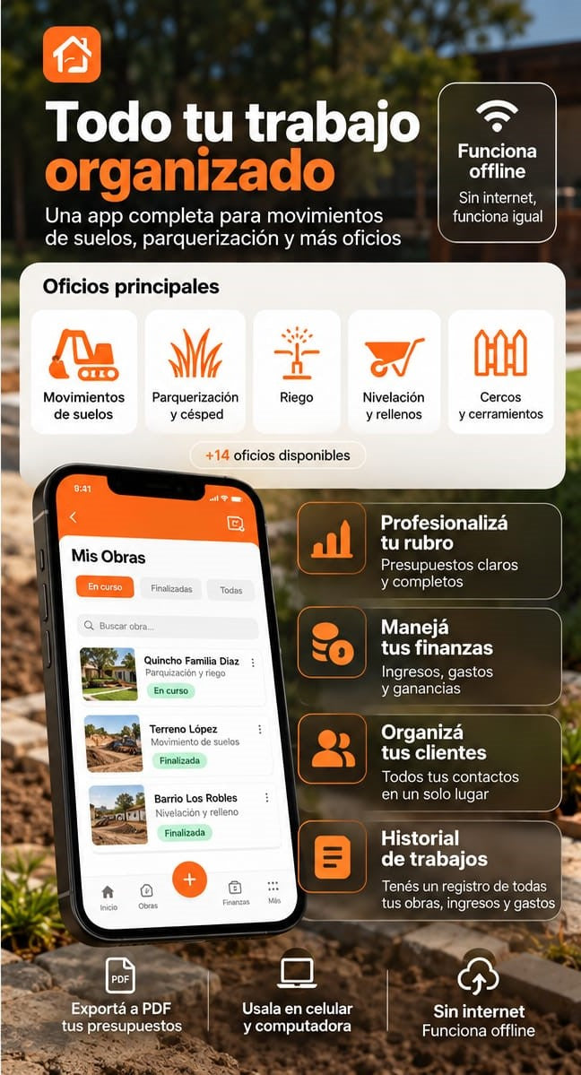 Calculadora de Oficios - Presupuestos y Finanzas | + 3 bonos increíbles