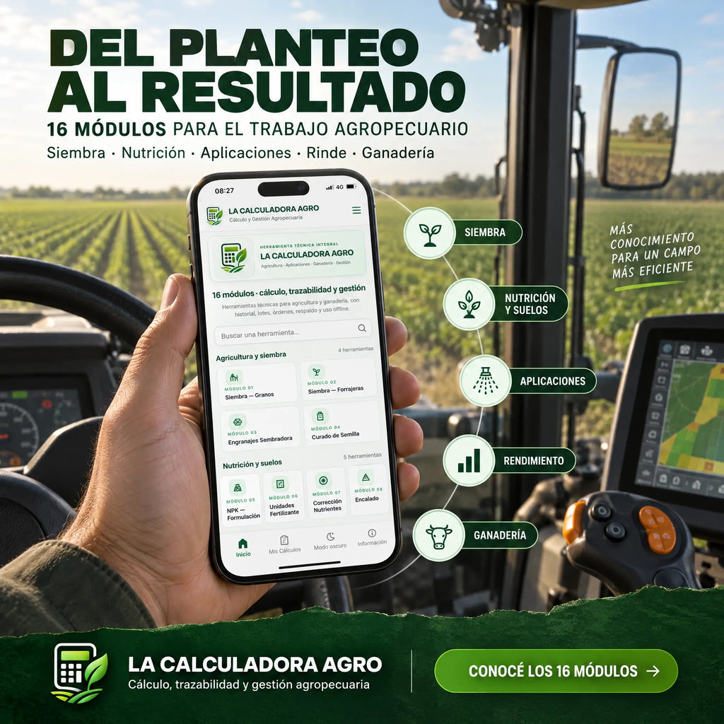 La Calculadora Agro| Tus cálculos diarios en un solo lugar |  + 3 Bonos increíbles