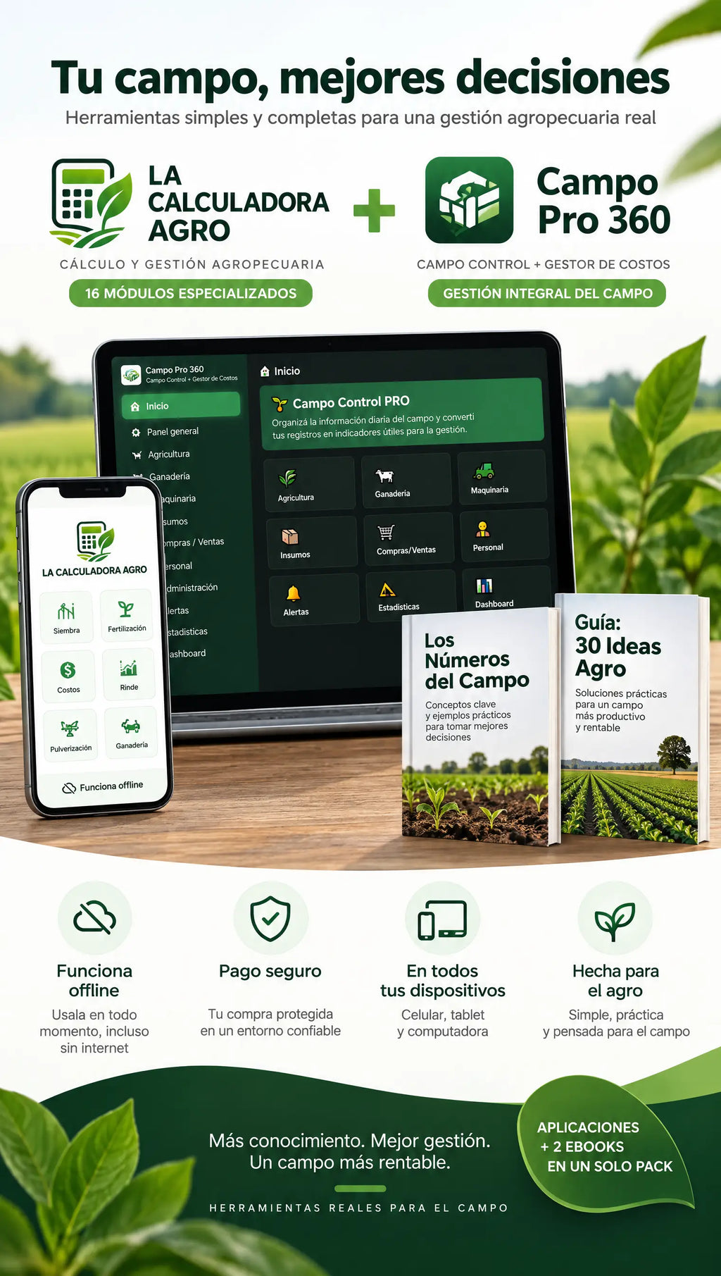 La Calculadora Agro| Tus cálculos diarios en un solo lugar |  + 3 Bonos increíbles