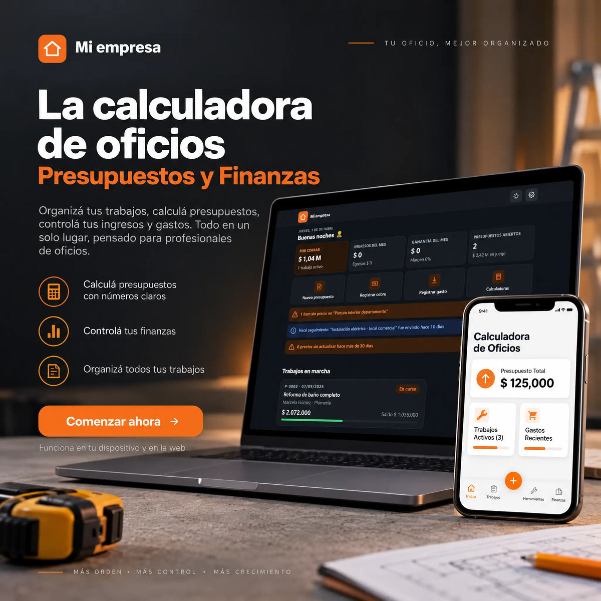 Calculadora de Oficios - Presupuestos y Finanzas | + 3 bonos increíbles