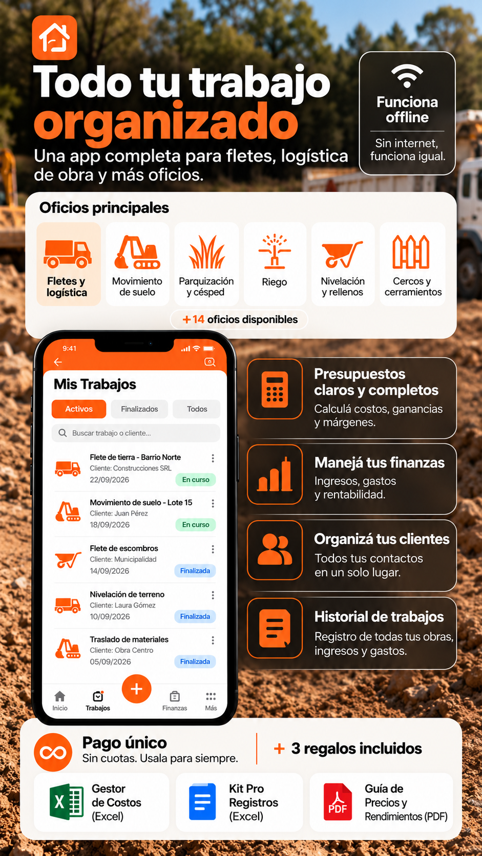 Calculadora de Oficios - Presupuestos y Finanzas | + 3 bonos increíbles